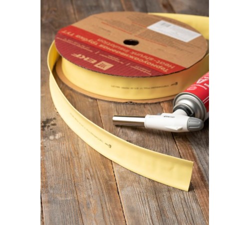 Термоусаживаемая трубка ТУТ нг 40/20 желтая EKF PROxima  tut-40-y  EKF