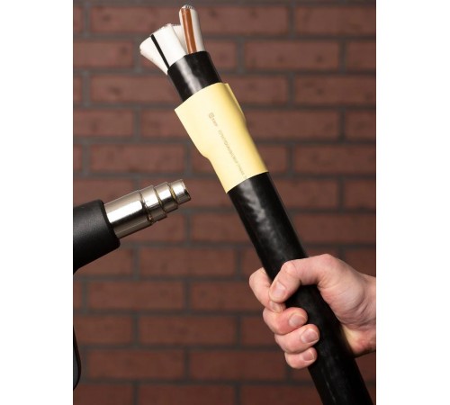 Термоусаживаемая трубка ТУТ нг 40/20 желтая EKF PROxima  tut-40-y  EKF