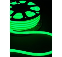 Гибкий неон круглый SMD2835-120 LED/м-220 В-6,5 Вт/м-IP67-зелёный (25м)  SQ0331-1523  TDM