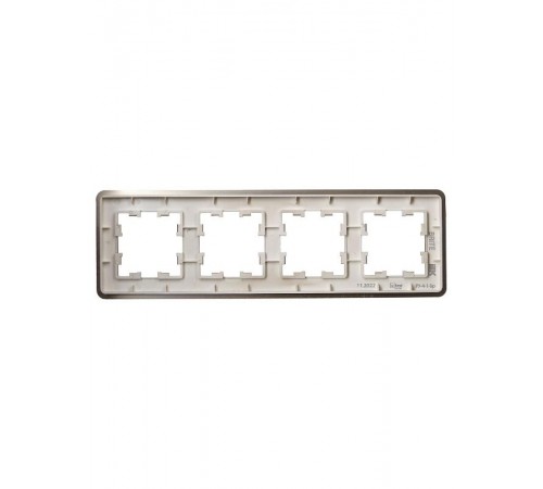 BRITE Рамка 4-ая РУ-4-1-Бр металл шампань RE AL  BR-M42-M-21-K37  IEK