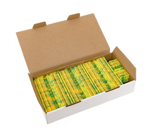 Клеммная колодка пружинная 1.5 Push-in 4 вывода земля PIT-1,5-4-pe  EKF