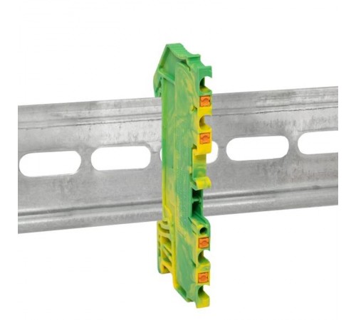 Клеммная колодка пружинная 1.5 Push-in 4 вывода земля PIT-1,5-4-pe  EKF