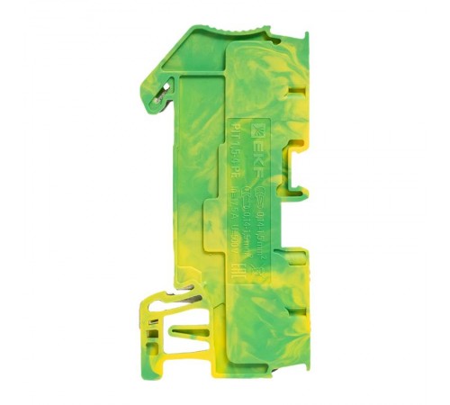 Клеммная колодка пружинная 1.5 Push-in 4 вывода земля PIT-1,5-4-pe  EKF