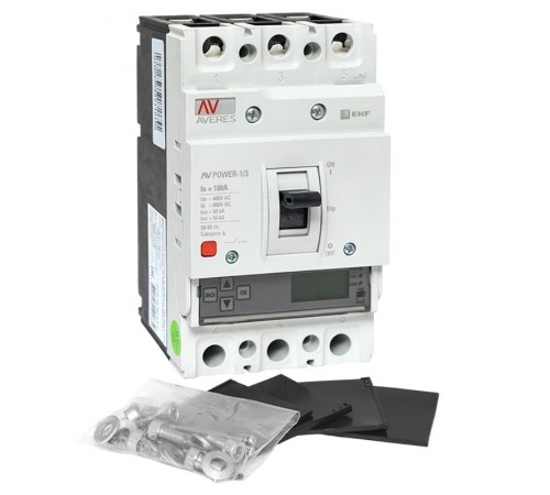 Выключатель автоматический AV POWER-1/3 100А 50kA ETU6.0  mccb-13-100-6.0-av  EKF