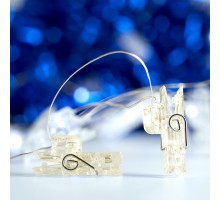 Гирлянда линейная Прищепки USB 20LED 2700K, IP 20, 1.8м, CL573  41650  FERON