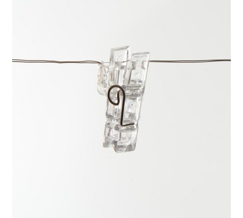 Гирлянда линейная Прищепки USB 50LED 5000K, IP 20, 4,5м, CL574  41653  FERON