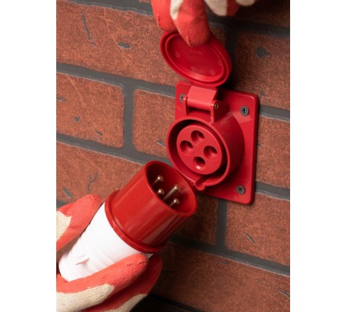 Розетка стационарная внутренняя 424 3Р+РЕ 32А 380В IP44 EKF PROxima  ps-424-32-380  EKF