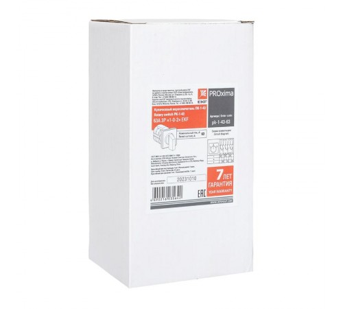 Переключатель кулачковый ПК-1-43 63А 3P "1-0-2" EKF PROxima  pk-1-43-63  EKF