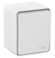 AtlasDesign Profi54 Белый О/У Выключатель 1-клавишный 10 АХ  ATN540111  SE