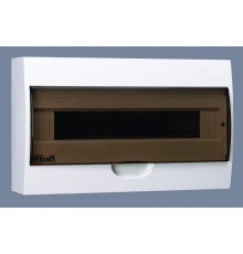 Корпус пластиковый навесной 18 модулей, IP41, ЩРН-П-18  31012DEK  DEKraft