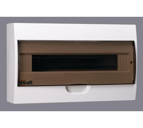 Корпус пластиковый навесной 18 модулей, IP41, ЩРН-П-18  31012DEK  DEKraft