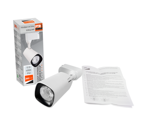 Светильник светодиодный трековый однофазный PTR 1615 15w 4000K 24° WH (белый) IP40  .5035539  JAZZWAY