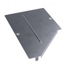 Крышка переходника левого Стандарт INOX (AISI 316) 500х300  PR16.5587  Промрукав