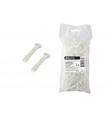 Дюбель-хомут для плоского кабеля 5-10мм белый (100шт)  SQ0539-0031  TDM