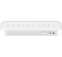 Светильник аварийного освещения аккумуляторный EL120 30LED AC/DC Li-ION батарея, белый, с наклейкой "Выход", 200*60*20 мм  12670  FERON