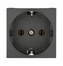 Розетка с з/к, без шторок (черный бархат) LK45  851308  Ecoplast