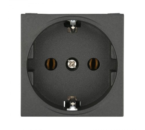 Розетка с з/к, без шторок (черный бархат) LK45  851308  Ecoplast