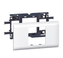 Суппорт-рамка Mosaic 2 модуля для кабель-канала DLP с крышкой 65 мм (105х50, 80х50, 150х50, 80х35 и т.п.)  010952  Legrand