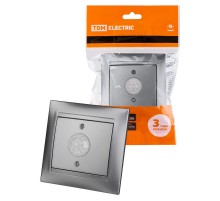 Выключатель с датчиком движения 1А серебр.металлик "Лама"   SQ1815-0248  TDM