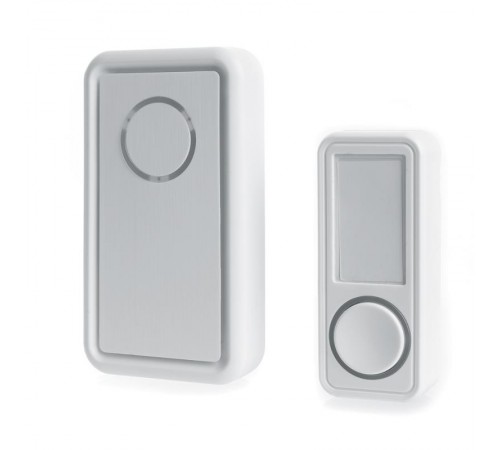 Звонок электрический дверной, (18 мелодий), белый, E-379  41435  FERON