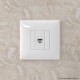 Телефонная розетка RJ-12 без шторки в стену одинарная, "Avanti", "Белое облако"  4400613  DKC