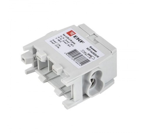 Клемма распределительная КСР с двойным винтом 2x25/2x16 серая  ksr-2.25-2.16-grey  EKF