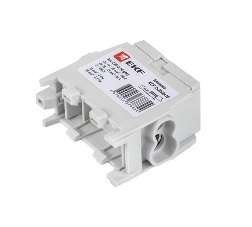 Клемма распределительная КСР с двойным винтом 2x25/2x16 серая  ksr-2.25-2.16-grey  EKF