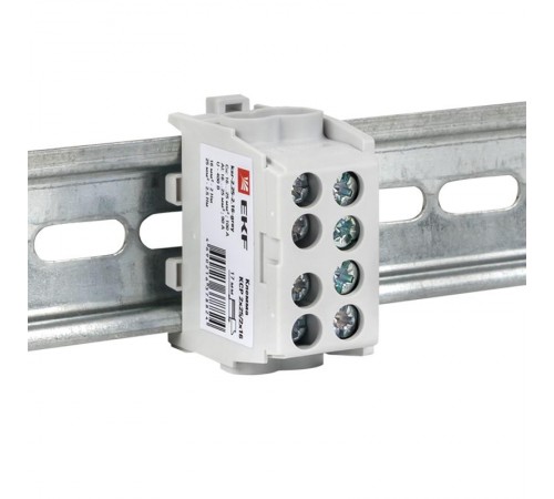 Клемма распределительная КСР с двойным винтом 2x25/2x16 серая  ksr-2.25-2.16-grey  EKF