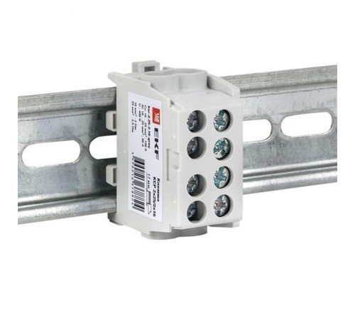 Клемма распределительная КСР с двойным винтом 2x25/2x16 серая  ksr-2.25-2.16-grey  EKF