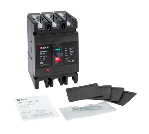 Выключатель автоматический LS250 25кА 3P 100А ProPact  mccb-250-25-3-100-ls  EKF