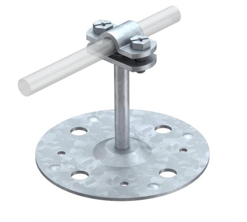 Держатель прутка кровельный, с плоским основанием (165 B 60)  5218810  OBO Bettermann