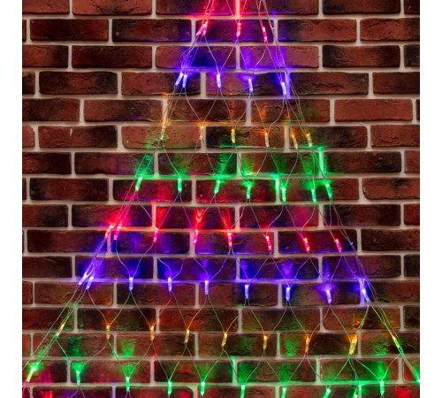 Гирлянда Сеть 2х2х1.5 м, свечение с динамикой, прозрачный ПВХ, 136 LED, 230 В, цвет свечения мультиколор  215-059  NEON-NIGHT
