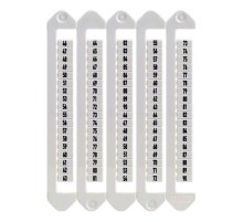 Маркировка для клемм, ширина 5 мм, от 136 до 180, вертикальная ориентация  NUTB-5-136-180V  DKC