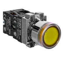 Кнопка управления NP2-BW1561 выступающая, желтая, 1НО, AC/DC230В (LED), IP40 (R)  575779  CHINT
