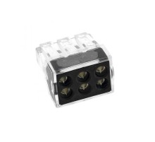 Строительно-монтажная клемма СМК 773-106 6 отверстий 1,0-2,5мм2 (4шт.) EKF PROxima  plc-smk-106r  EKF