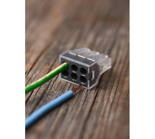 Строительно-монтажная клемма СМК 773-106 6 отверстий 1,0-2,5мм2 (50шт.) EKF PROxima  plc-smk-106  EKF