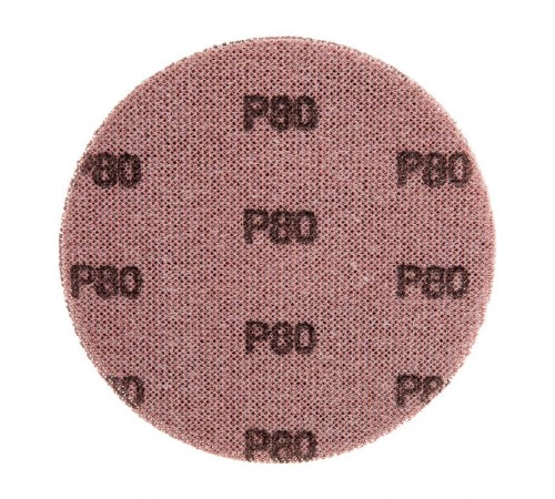 Диск шлифовальный на сетчатой основе 125 мм, Р80, 5 шт  KR-90-0041  Kranz