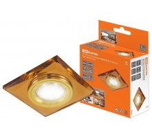 Светильник точечный встраиваемый под лампу СВ 03-02 MR16 50Вт G5.3 коричневый/золото  SQ0359-0045  TDM