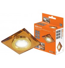 Светильник точечный встраиваемый под лампу СВ 03-02 MR16 50Вт G5.3 коричневый/золото  SQ0359-0045  TDM