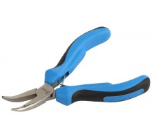 Тонкогубцы 125 мм мини с изогнутым носом двухкомпонентные рукоятки  Б0055906  ЭРА