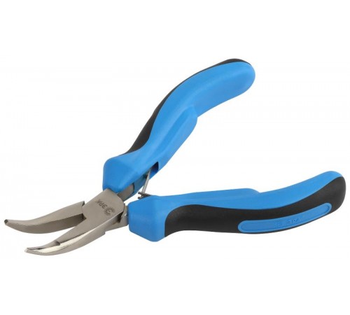 Тонкогубцы 125 мм мини с изогнутым носом двухкомпонентные рукоятки  Б0055906  ЭРА