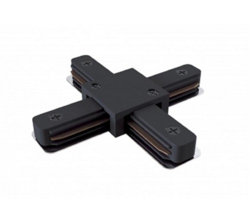 Коннектор TR-1PA-СX-BK X-образный для однофазного шинопровода черный  Б0054470  ЭРА