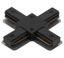 Коннектор TR-1PA-СX-BK X-образный для однофазного шинопровода черный  Б0054470  ЭРА