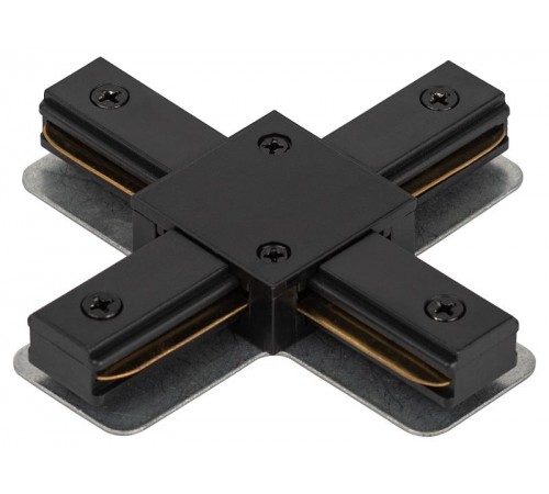 Коннектор TR-1PA-СX-BK X-образный для однофазного шинопровода черный  Б0054470  ЭРА