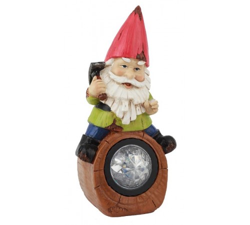 Cветильник садовый декоративный SL-RSN20-GN-3S на солнечной батарее, полистоун, цветной, 20,4 см  Б0032585  ЭРА