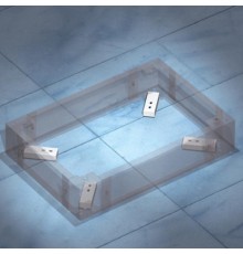 Комплект пластин для фиксации цоколя к полу 1 упаковка - 4шт  R5KFP01  DKC