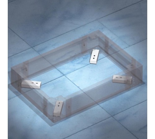 Комплект пластин для фиксации цоколя к полу 1 упаковка - 4шт  R5KFP01  DKC