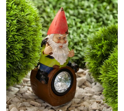 Cветильник садовый декоративный SL-RSN20-GN-3S на солнечной батарее, полистоун, цветной, 20,4 см  Б0032585  ЭРА