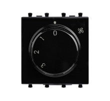 Механизм управления вентиляторами "Черный квадрат" Avanti, 2 мод  4402172  DKC