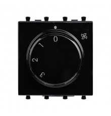 Механизм управления вентиляторами "Черный квадрат" Avanti, 2 мод  4402172  DKC